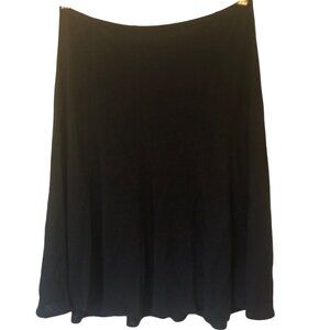Eileen Fisher navy blue 100% linen circle skirt sz S